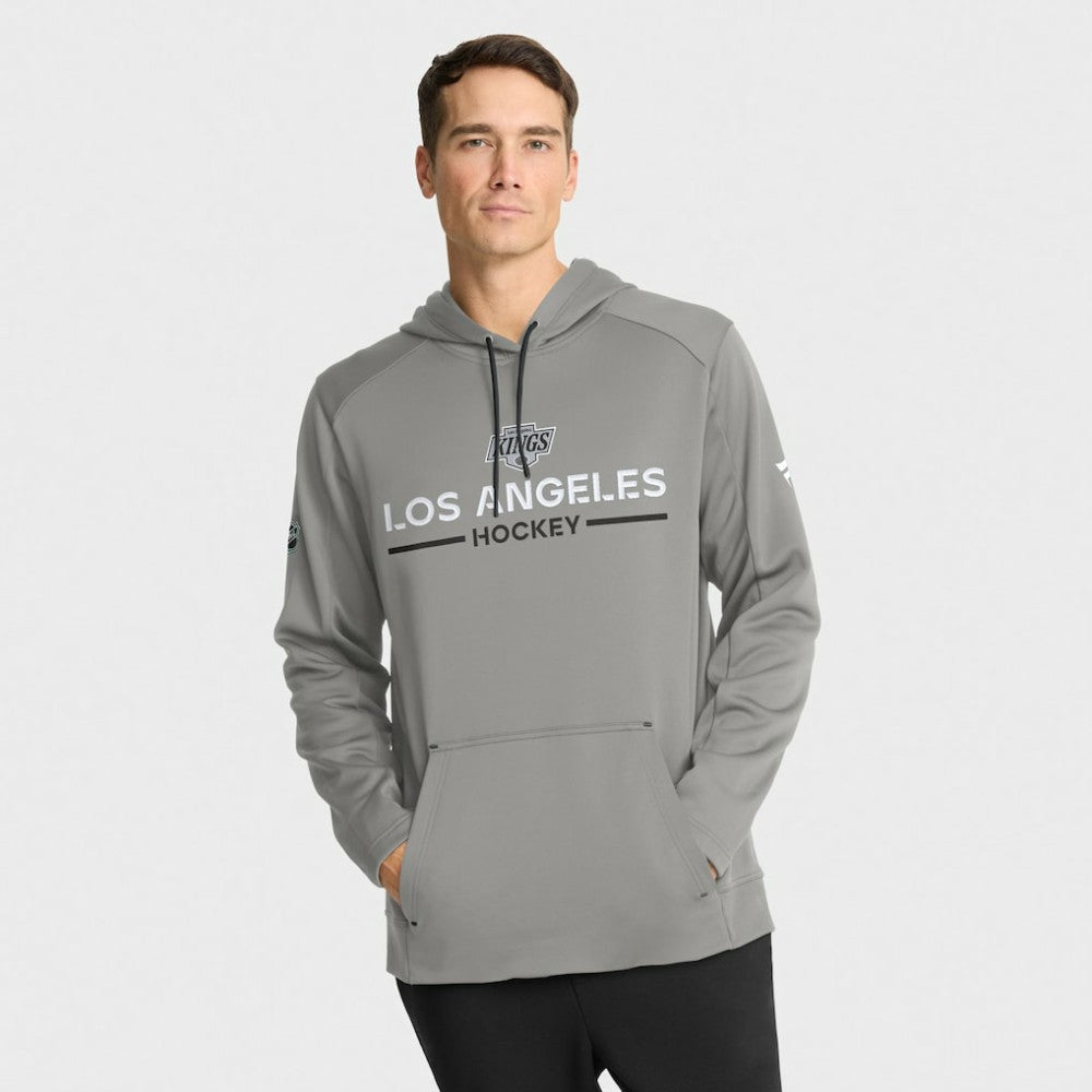 Los Angeles Kings Fanatics Authentic Pro Rink Hoodie - Silver | US 202494038