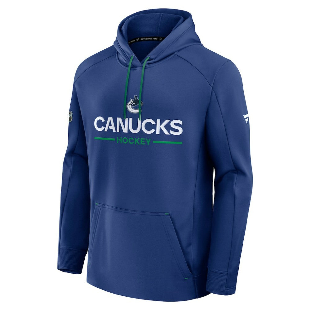 Vancouver Canucks Fanatics Authentic Pro Rink Hoodie - Blue | US 202494042