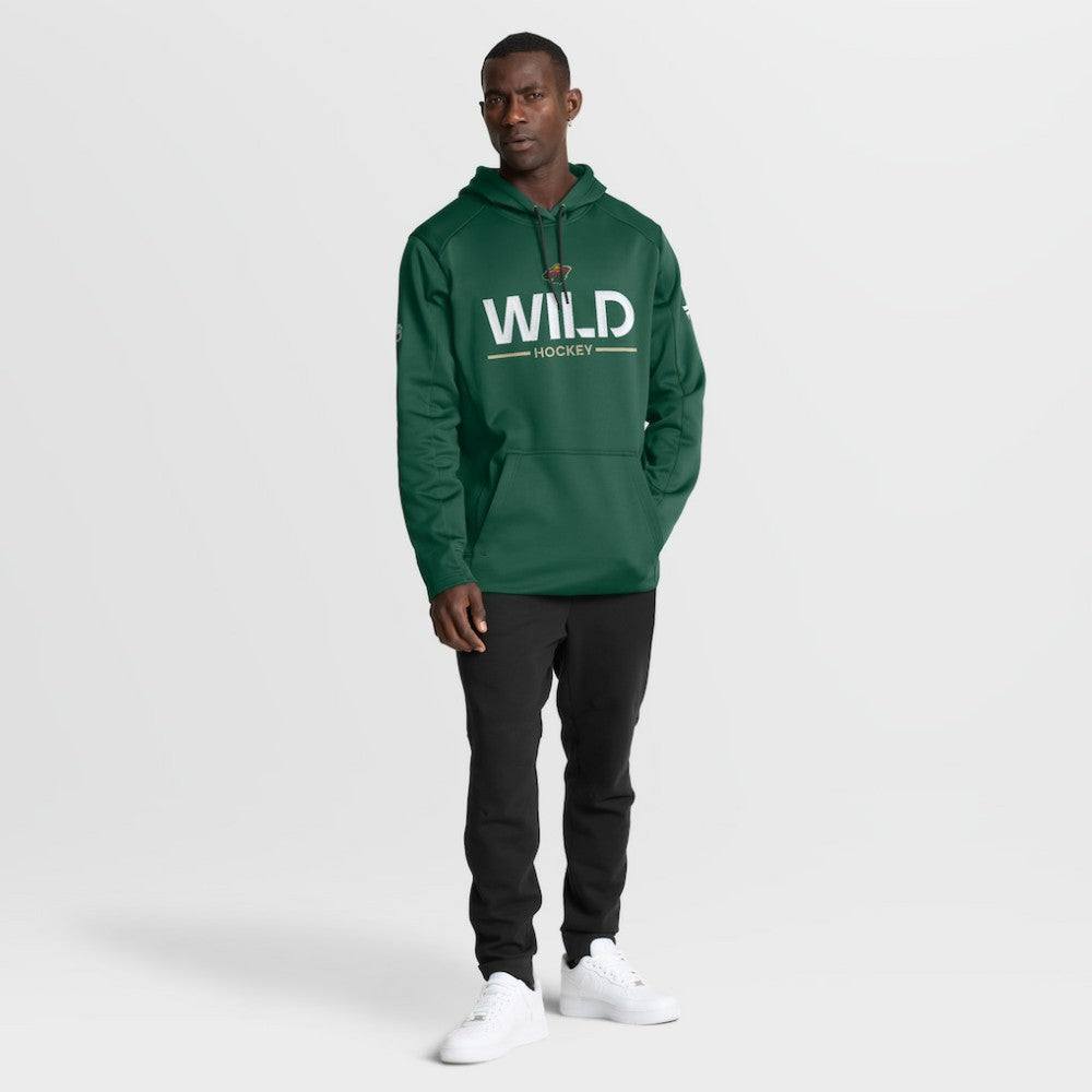Minnesota Wild Fanatics Authentic Pro Rink Hoodie - Green | US 202494047