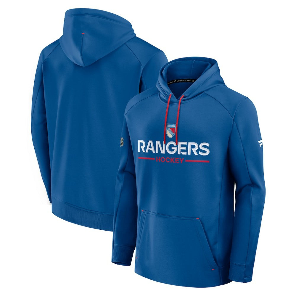 New York Rangers Fanatics Authentic Pro Rink Centennial Hoodie - Blue | US 202494048