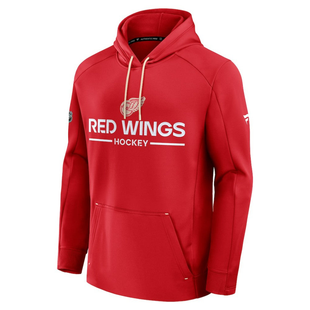 Detroit Red Wings Fanatics Authentic Pro Centennial Rink Hoodie - Red | US 202494050