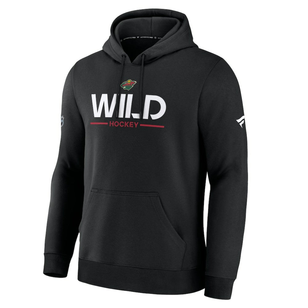 Minnesota Wild Fanatics Authentic Pro Primary Hoodie - Black | US 202494083