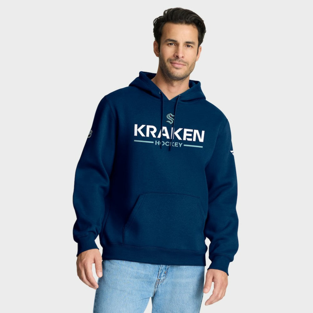 Seattle Kraken Fanatics Authentic Pro Primary Hoodie - Deep Sea Blue | US 202494143
