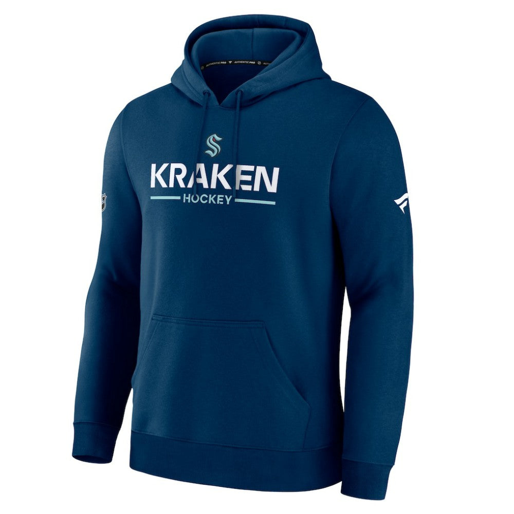 Seattle Kraken Fanatics Authentic Pro Primary Hoodie - Deep Sea Blue | US 202494143