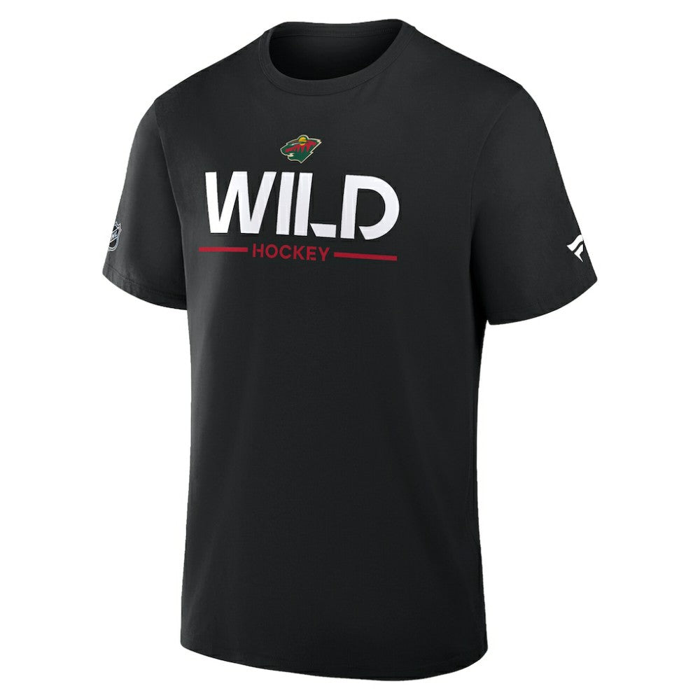 Minnesota Wild Fanatics Authentic Pro Primary T-Shirt - Black | US 202494260