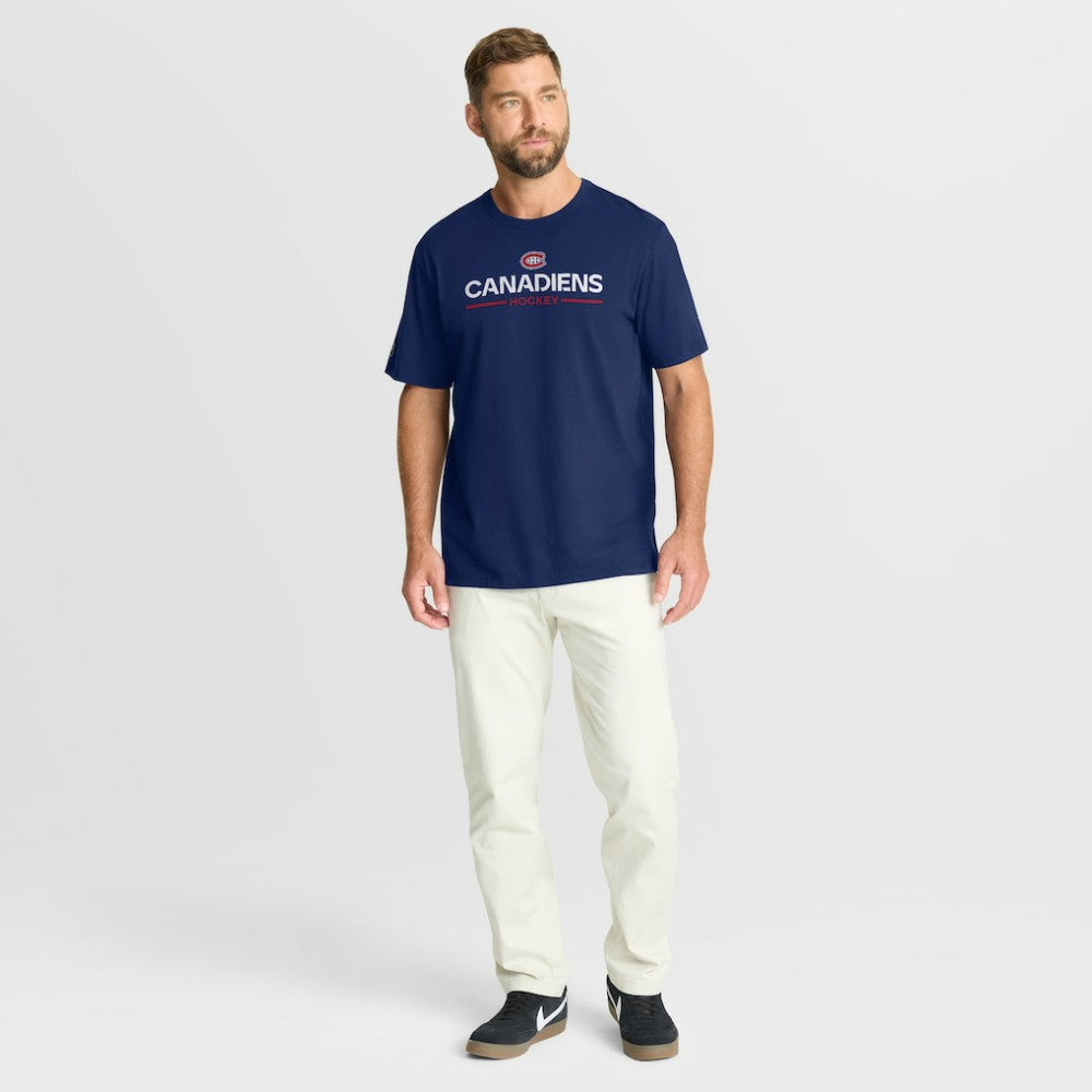 Montreal Canadiens Fanatics Authentic Pro Primary T-Shirt - Navy | US 202494282