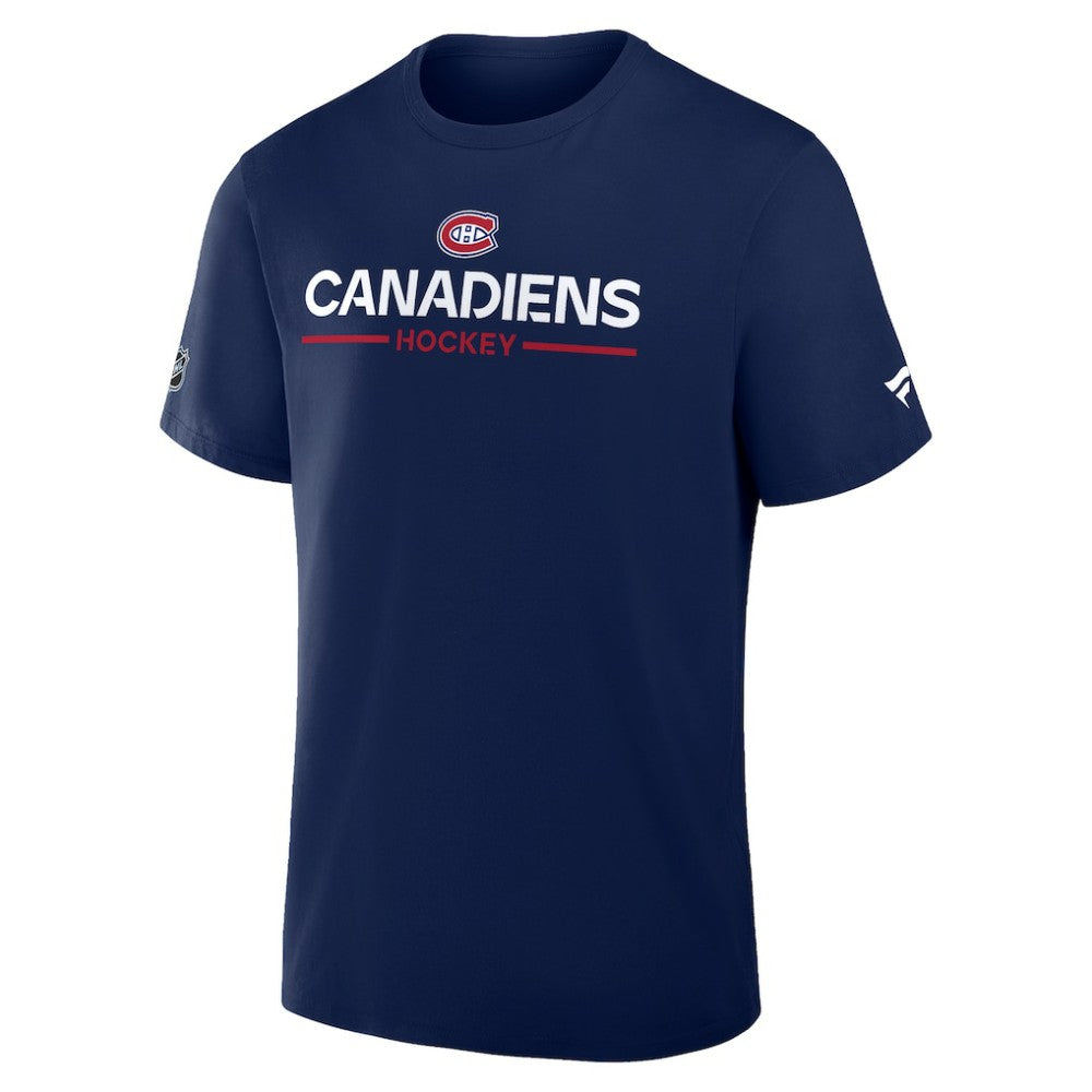 Montreal Canadiens Fanatics Authentic Pro Primary T-Shirt - Navy | US 202494282