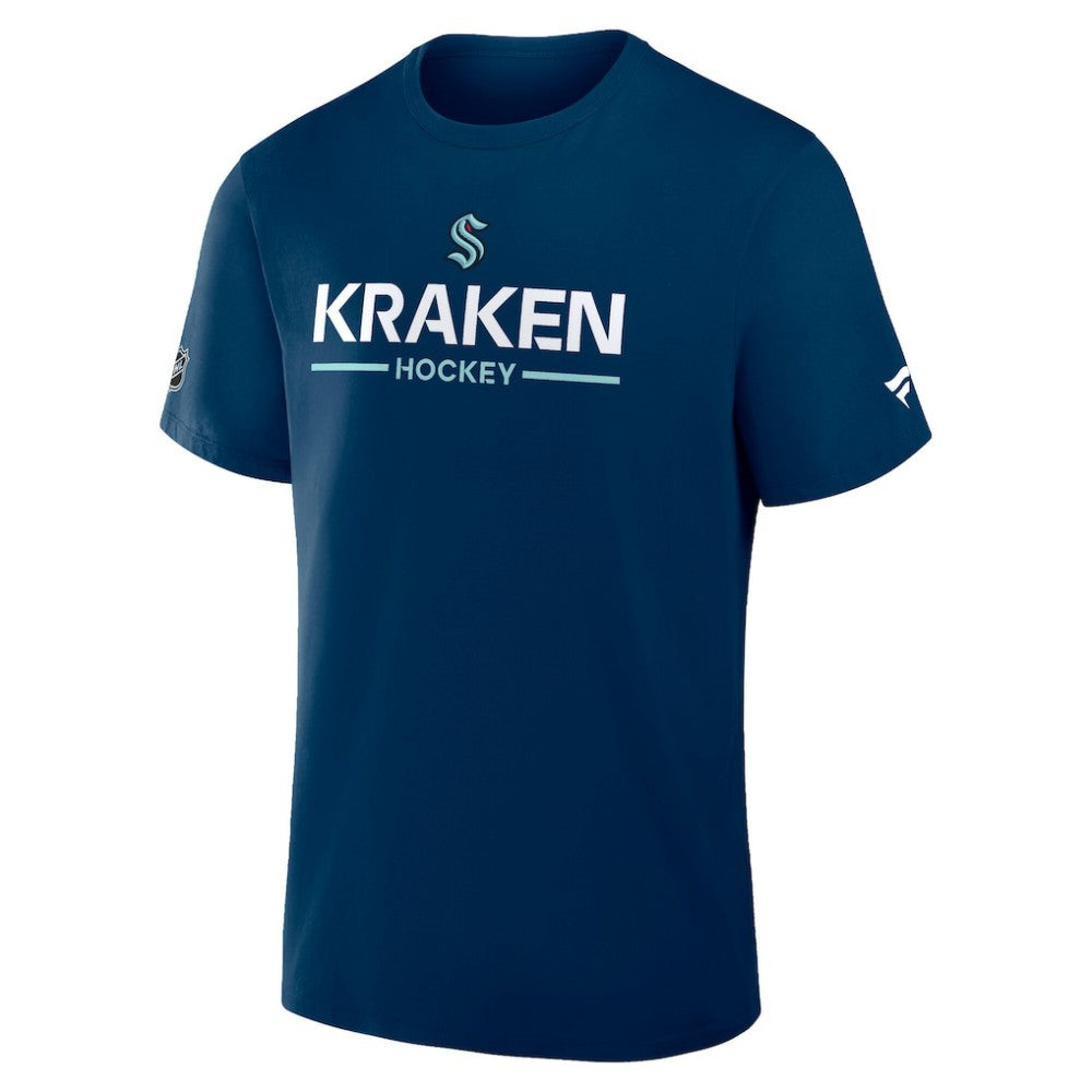 Seattle Kraken Fanatics Authentic Pro Primary T-Shirt - Deep Sea Blue | US 202494324