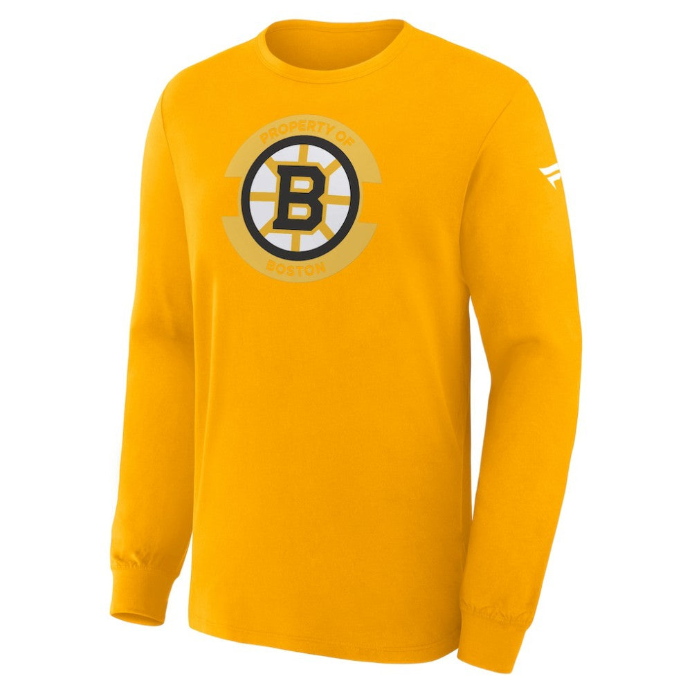 Boston Bruins Fanatics Authentic Pro Property Of Practice Long Sleeve T-Shirt - Gold | US 202494466