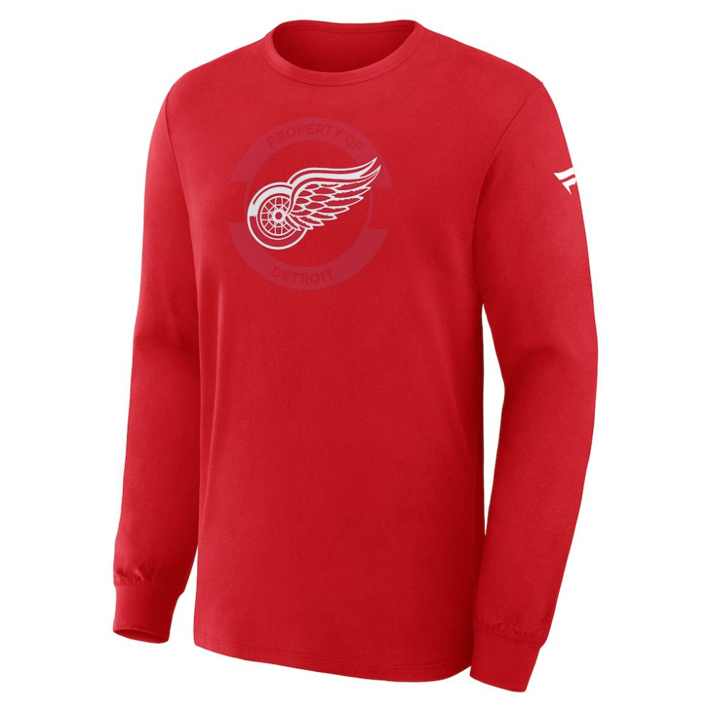 Detroit Red Wings Fanatics Authentic Pro Property Of Practice Long Sleeve T-Shirt - Red | US 202494470