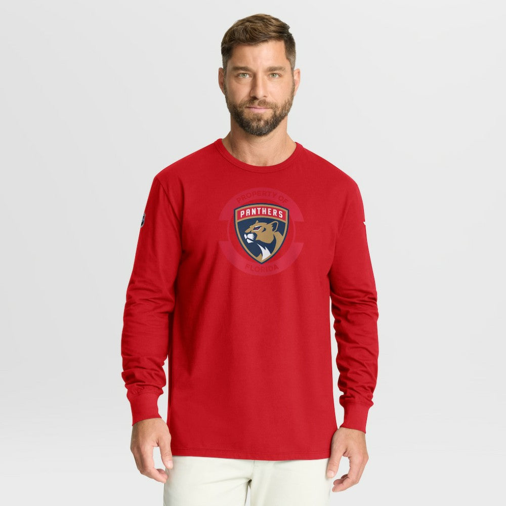 Florida Panthers Fanatics Authentic Pro Property Of Practice Long Sleeve T-Shirt - Red | US 202494476