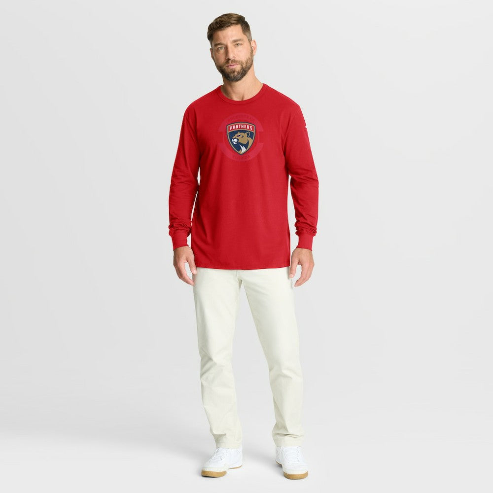 Florida Panthers Fanatics Authentic Pro Property Of Practice Long Sleeve T-Shirt - Red | US 202494476