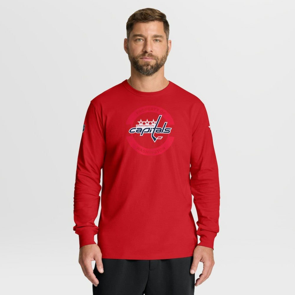 Washington Capitals Fanatics Authentic Pro Property Of Practice Long Sleeve T-Shirt - Red | US 202494520
