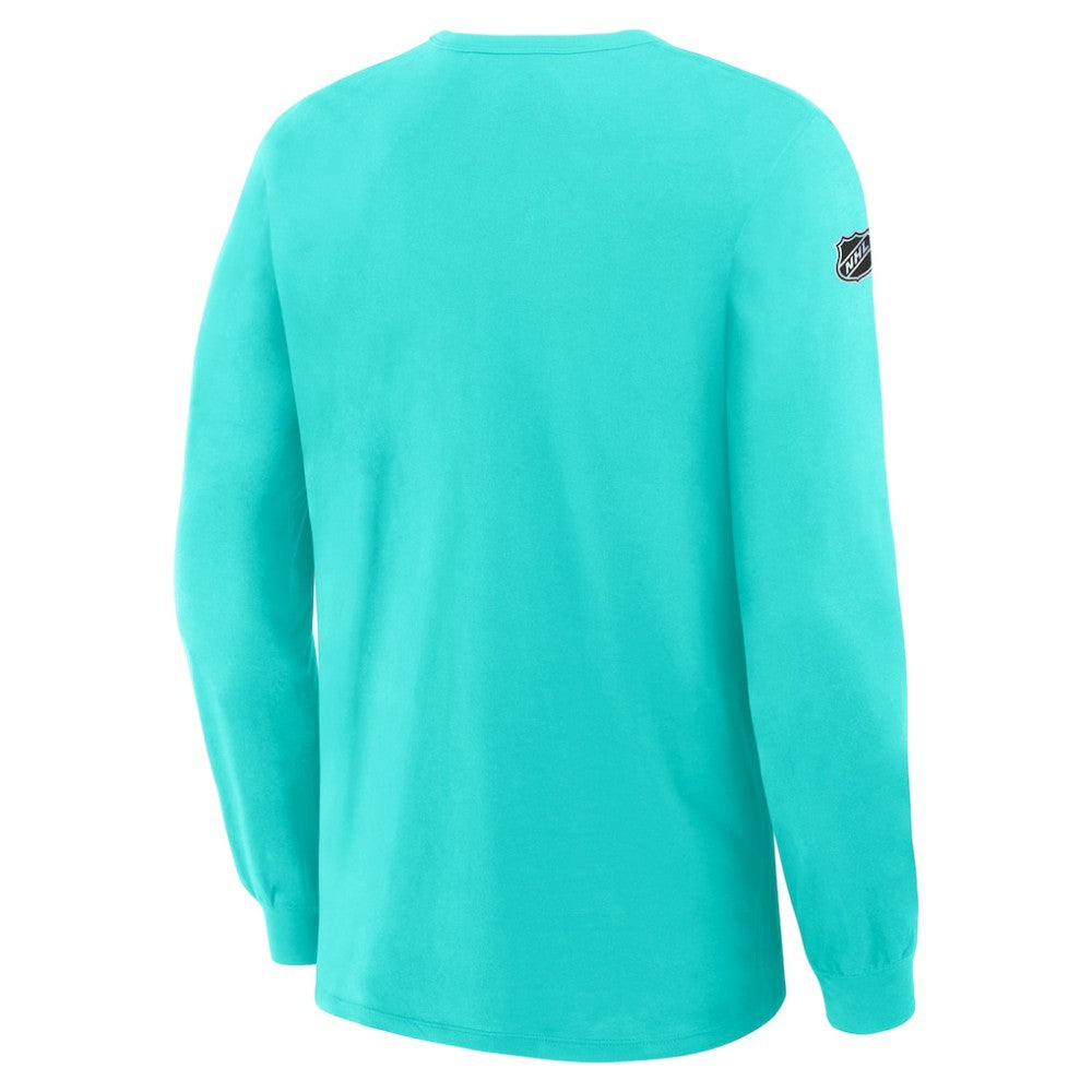Seattle Kraken Fanatics Authentic Pro Property Of Practice Long Sleeve T-Shirt - Light Blue | US 202494521