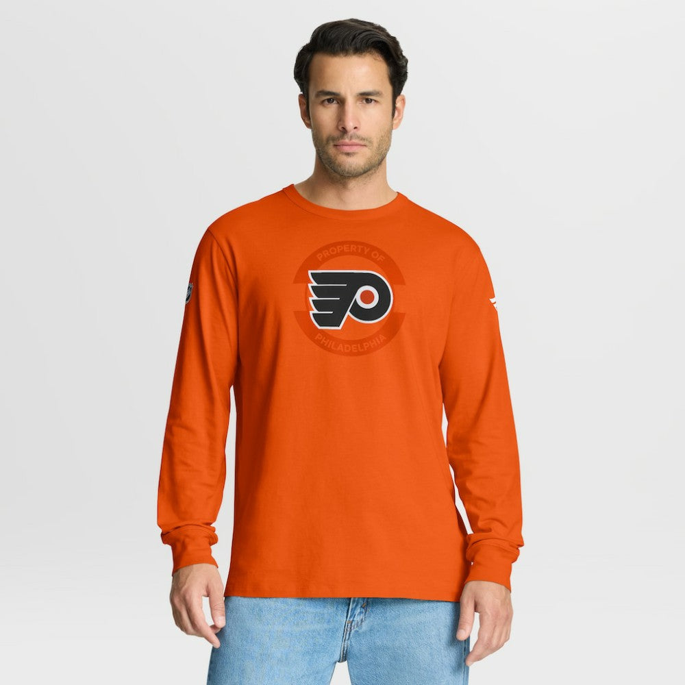 Philadelphia Flyers Fanatics Authentic Pro Property Of Practice Long Sleeve T-Shirt - Orange | US 202494533