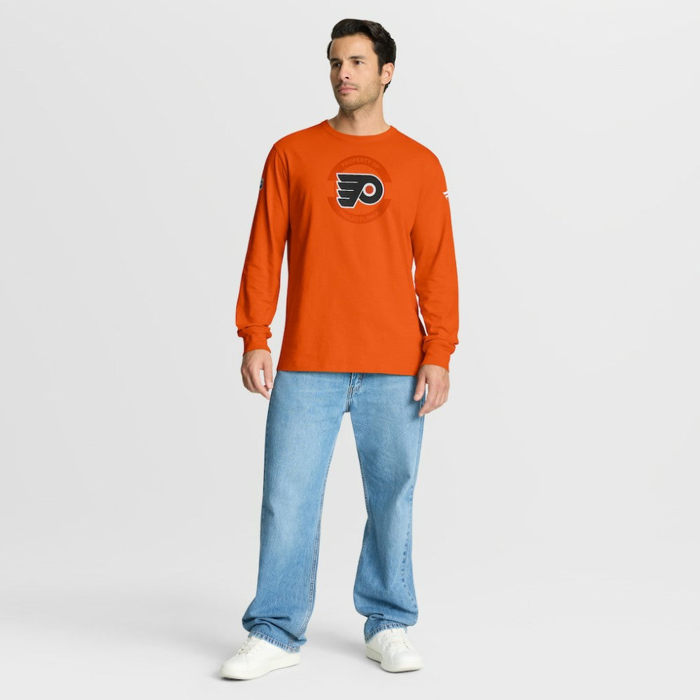 Philadelphia Flyers Fanatics Authentic Pro Property Of Practice Long Sleeve T-Shirt - Orange | US 202494533