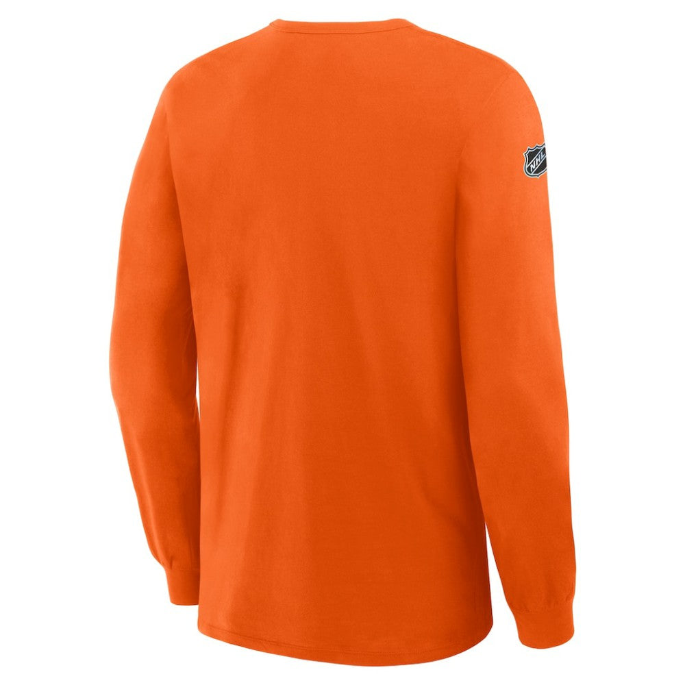 Philadelphia Flyers Fanatics Authentic Pro Property Of Practice Long Sleeve T-Shirt - Orange | US 202494533