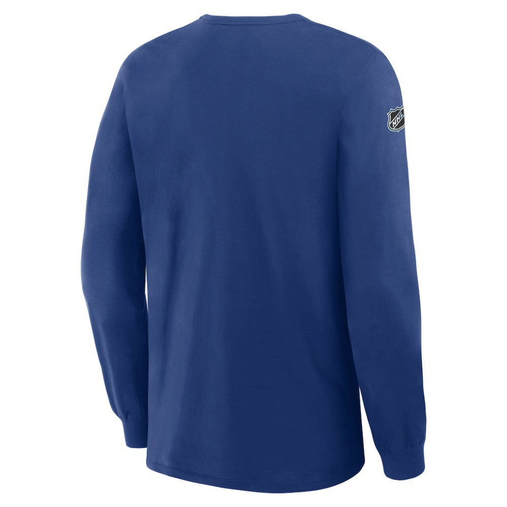 Tampa Bay Lightning Fanatics Authentic Pro Property Of Practice Long Sleeve T-Shirt - Blue | US 202494536