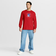 New York Rangers Fanatics Authentic Pro Property Of Practice Long Sleeve T-Shirt - Red | US 202494541