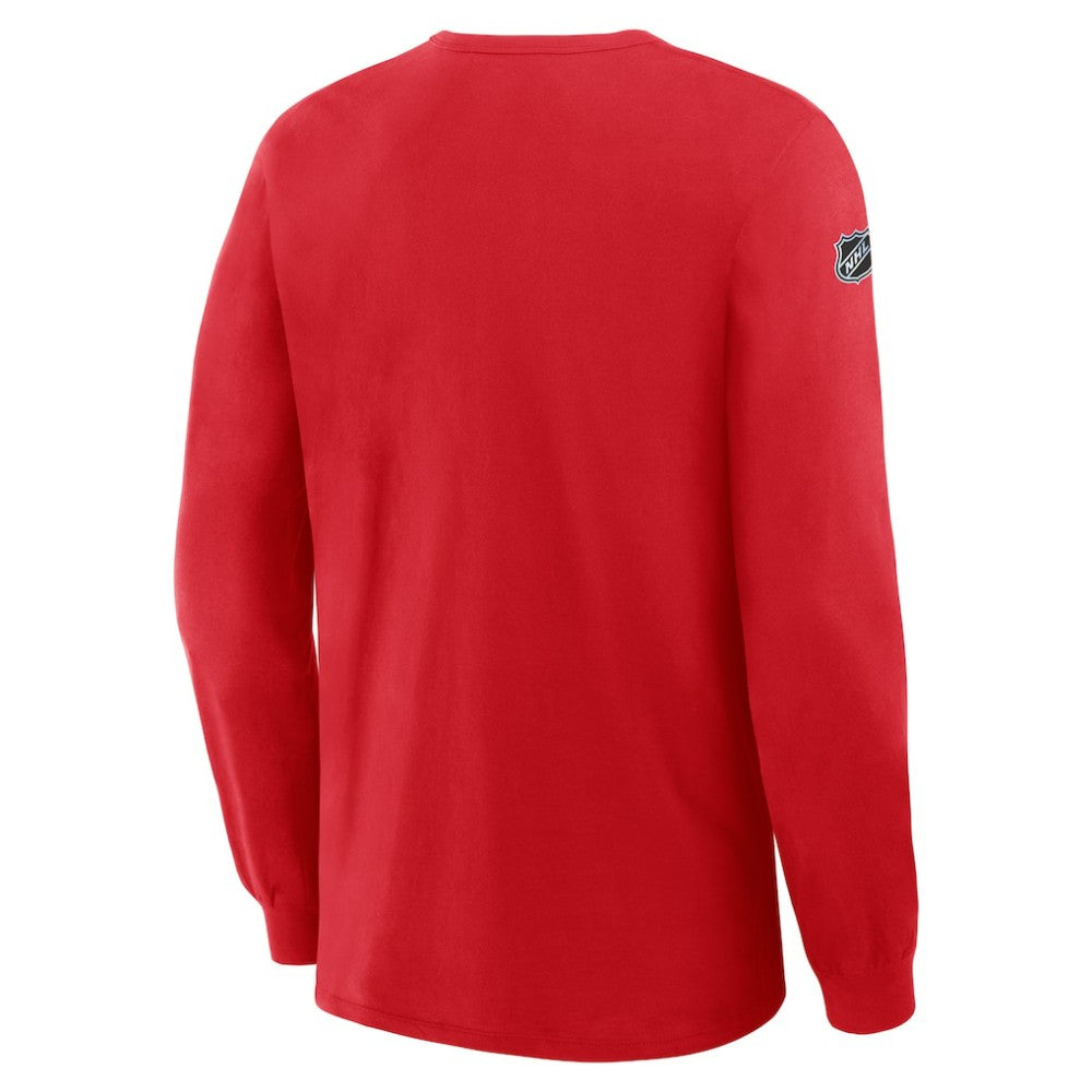 New York Rangers Fanatics Authentic Pro Property Of Practice Long Sleeve T-Shirt - Red | US 202494541