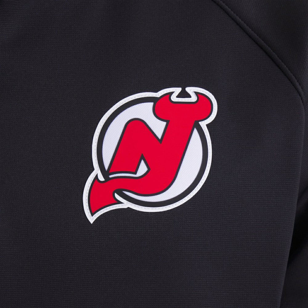 New Jersey Devils Fanatics Authentic Pro Rink Raglan Quarter-Zip Pullover - Black | US 202495199