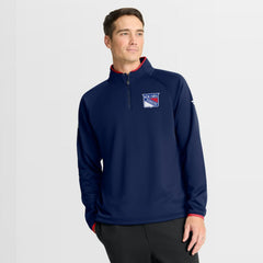 New York Rangers Fanatics Authentic Pro Rink Raglan Quarter-Zip Pullover - Navy | US 202495201