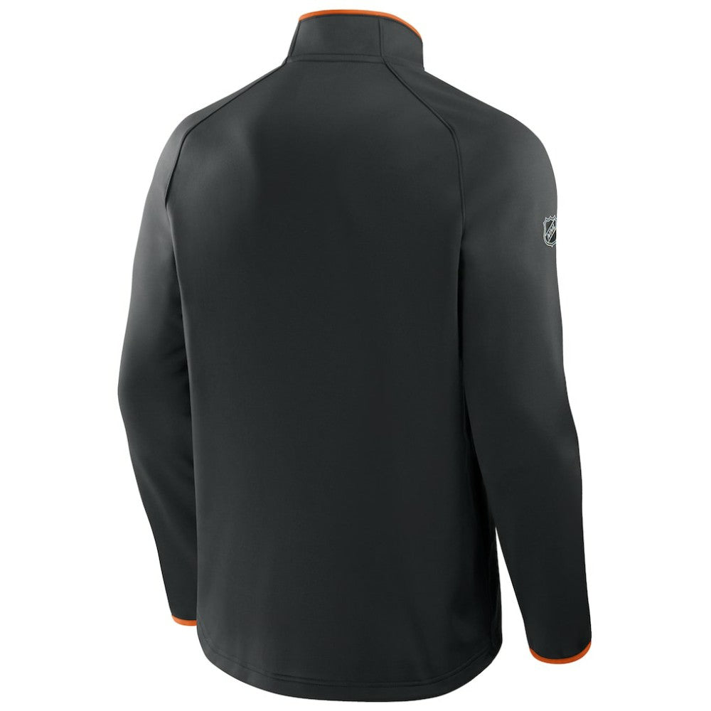 Philadelphia Flyers Fanatics Authentic Pro Rink Raglan Quarter-Zip Pullover - Black | US 202495205