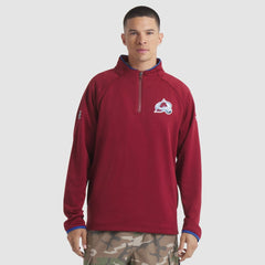 Colorado Avalanche Fanatics Authentic Pro Rink Raglan Quarter-Zip Pullover - Burgundy | US 202495208