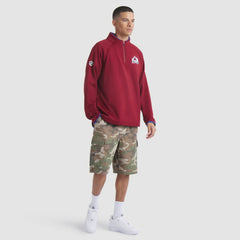 Colorado Avalanche Fanatics Authentic Pro Rink Raglan Quarter-Zip Pullover - Burgundy | US 202495208