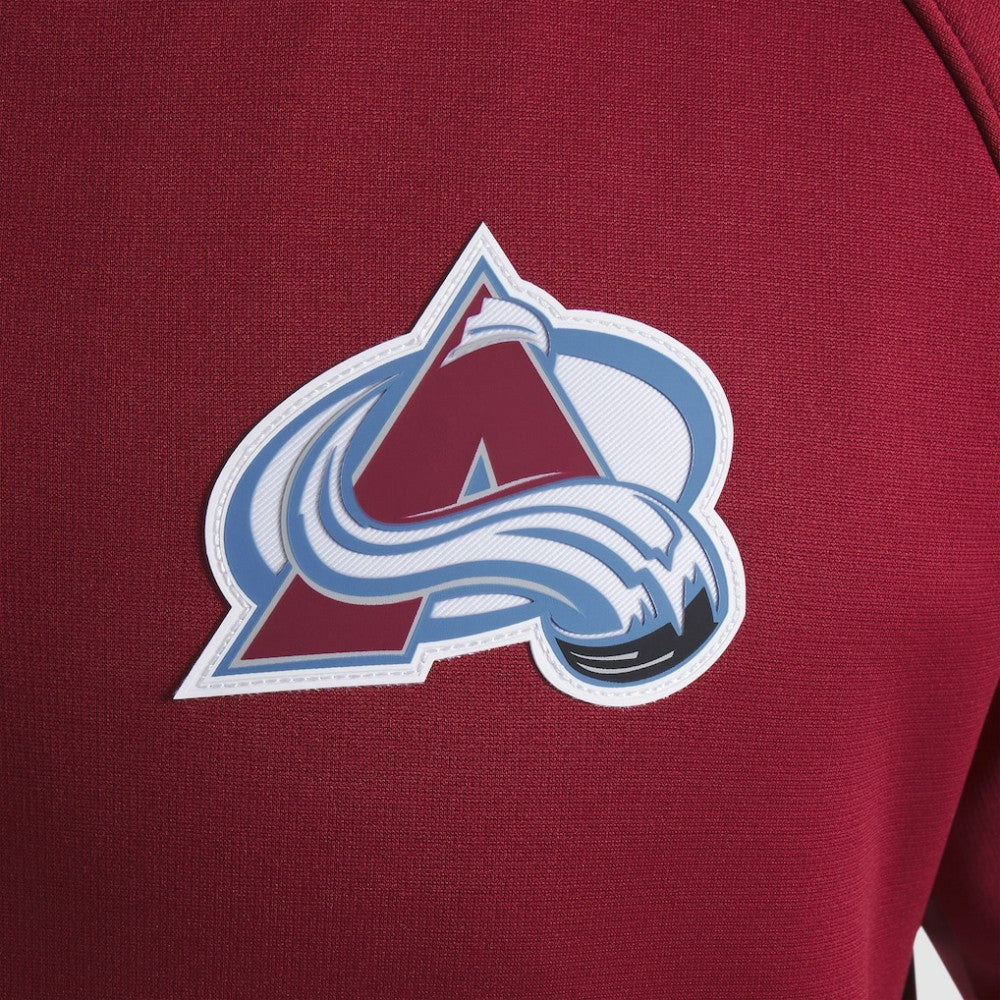 Colorado Avalanche Fanatics Authentic Pro Rink Raglan Quarter-Zip Pullover - Burgundy | US 202495208