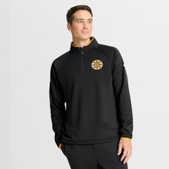 Boston Bruins Fanatics Authentic Pro Rink Raglan Quarter-Zip Pullover - Black | US 202495211