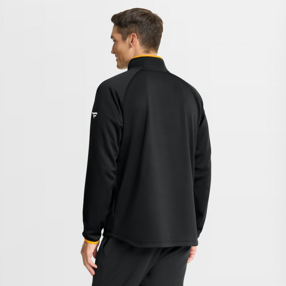 Boston Bruins Fanatics Authentic Pro Rink Raglan Quarter-Zip Pullover - Black | US 202495211