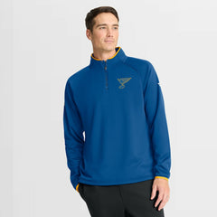 St. Louis Blues Fanatics Authentic Pro Rink Raglan Quarter-Zip Pullover - Blue | US 202495213