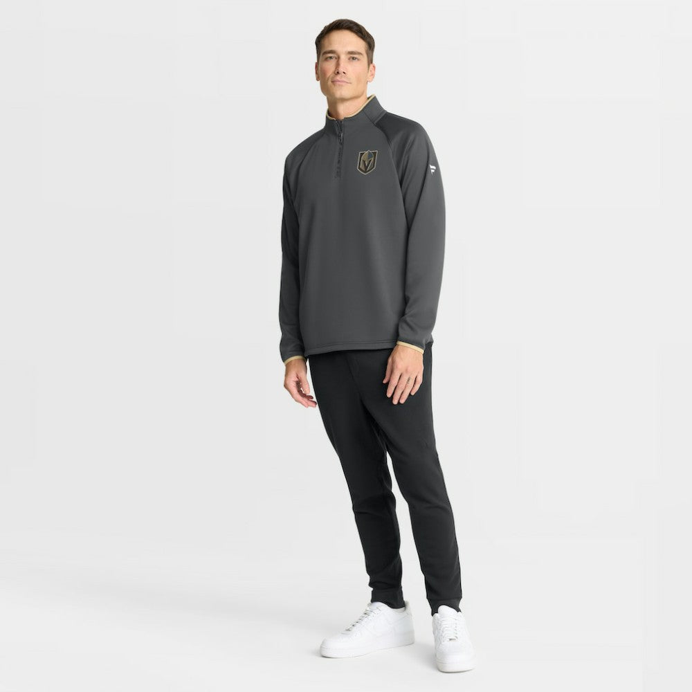 Vegas Golden Knights Fanatics Authentic Pro Rink Raglan Quarter-Zip Pullover - Black | US 202495225