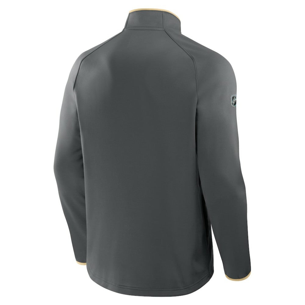 Vegas Golden Knights Fanatics Authentic Pro Rink Raglan Quarter-Zip Pullover - Black | US 202495225