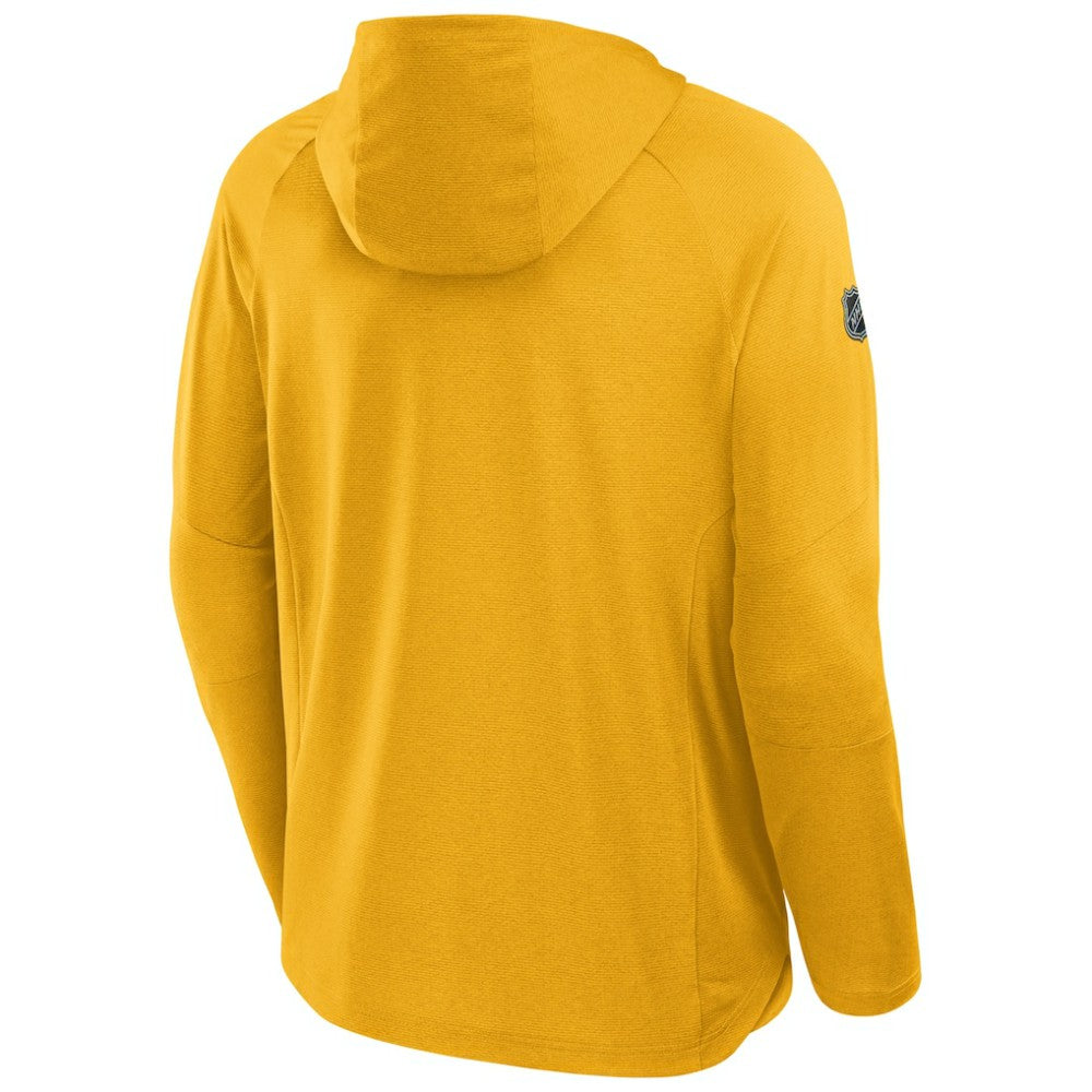 Nashville Predators Fanatics Authentic Pro Rink Hoodie - Gold | US 202495236