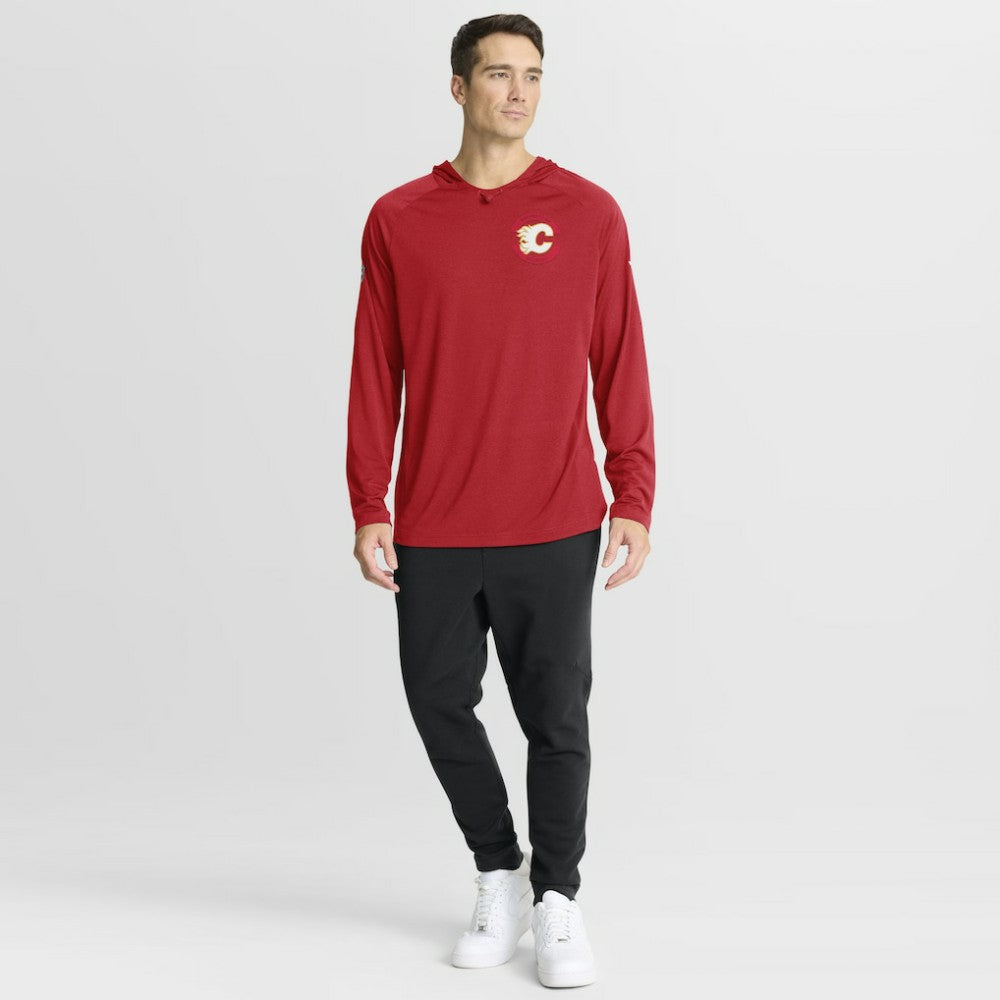 Calgary Flames Fanatics Authentic Pro Rink Hoodie - Red | US 202495237