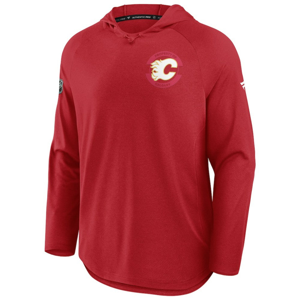 Calgary Flames Fanatics Authentic Pro Rink Hoodie - Red | US 202495237