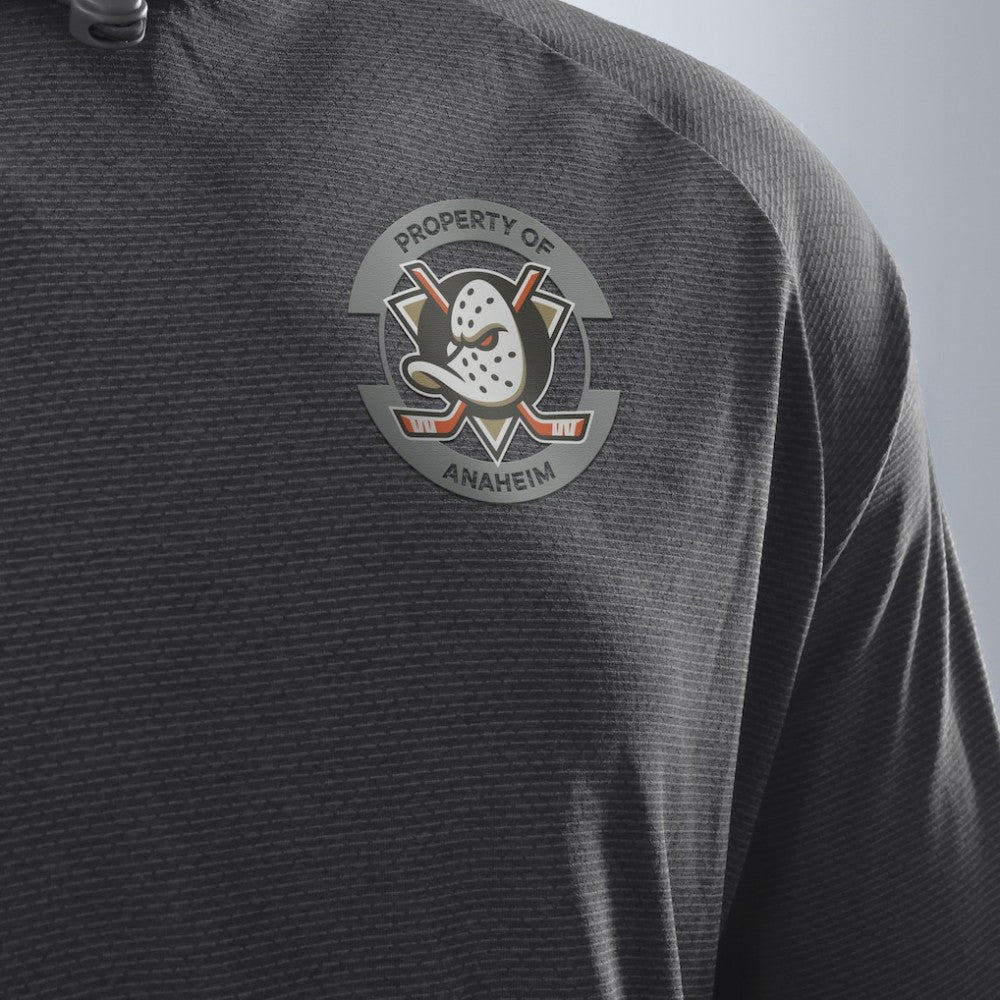 Anaheim Ducks Fanatics Authentic Pro Rink Hoodie - Charcoal | US 202495239