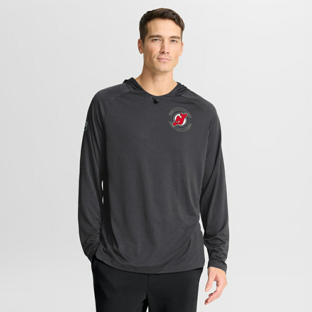 New Jersey Devils Fanatics Authentic Pro Rink Hoodie - Charcoal | US 202495244