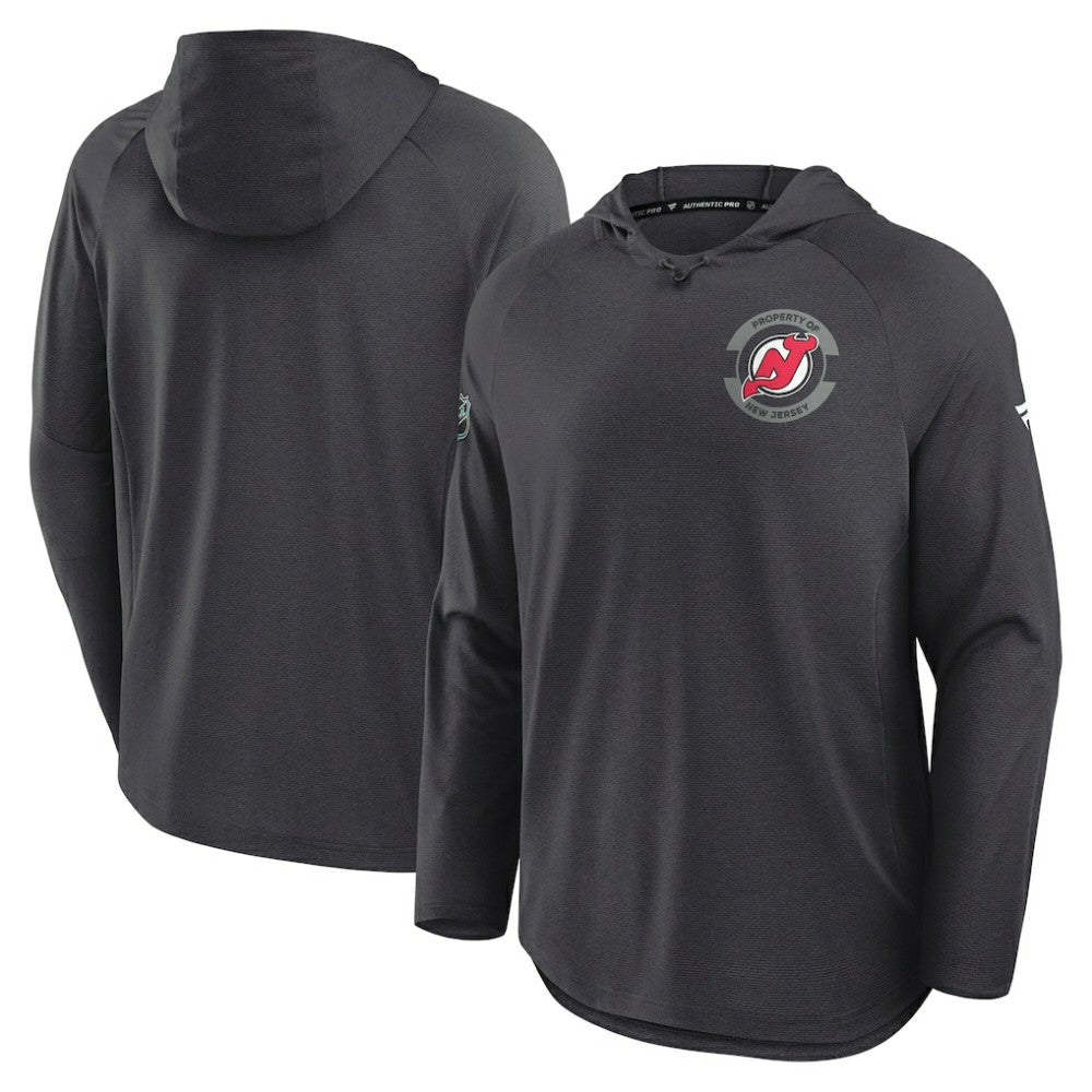 New Jersey Devils Fanatics Authentic Pro Rink Hoodie - Charcoal | US 202495244