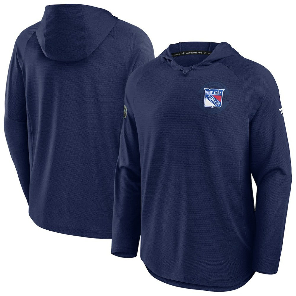 New York Rangers Fanatics Authentic Pro Rink Hoodie - Navy | US 202495247