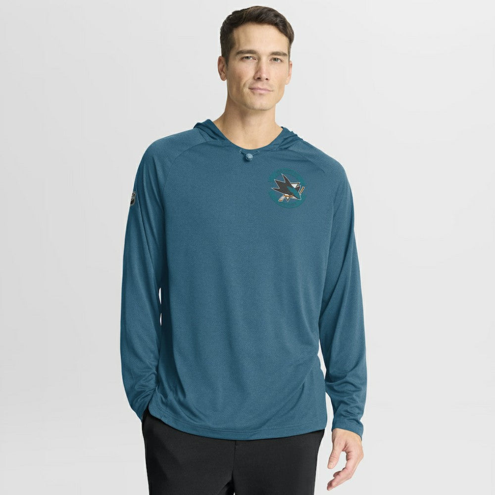 San Jose Sharks Fanatics Authentic Pro Rink Hoodie - Teal | US 202495261
