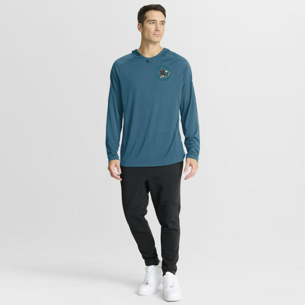 San Jose Sharks Fanatics Authentic Pro Rink Hoodie - Teal | US 202495261
