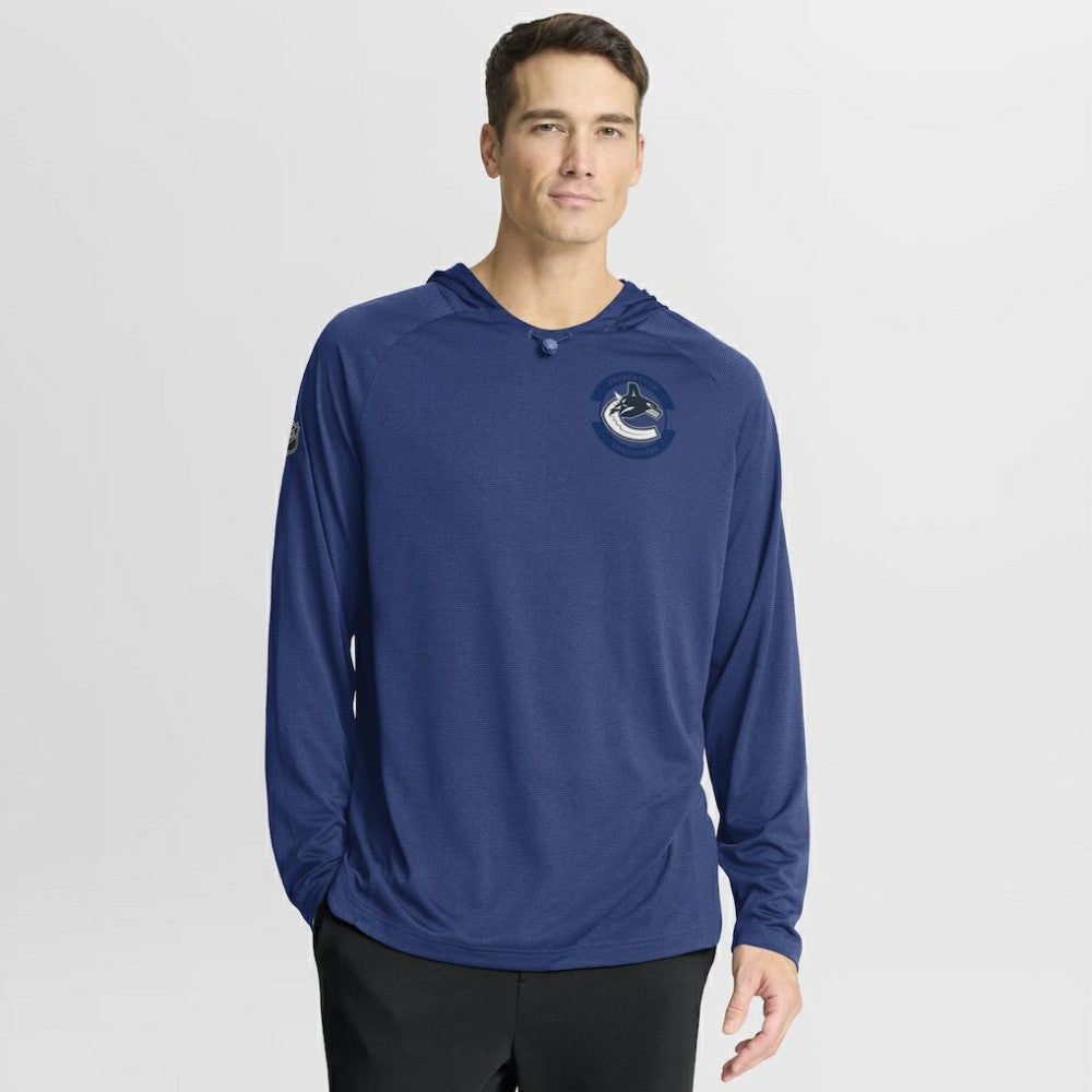 Vancouver Canucks Fanatics Authentic Pro Rink Hoodie - Blue | US 202495264