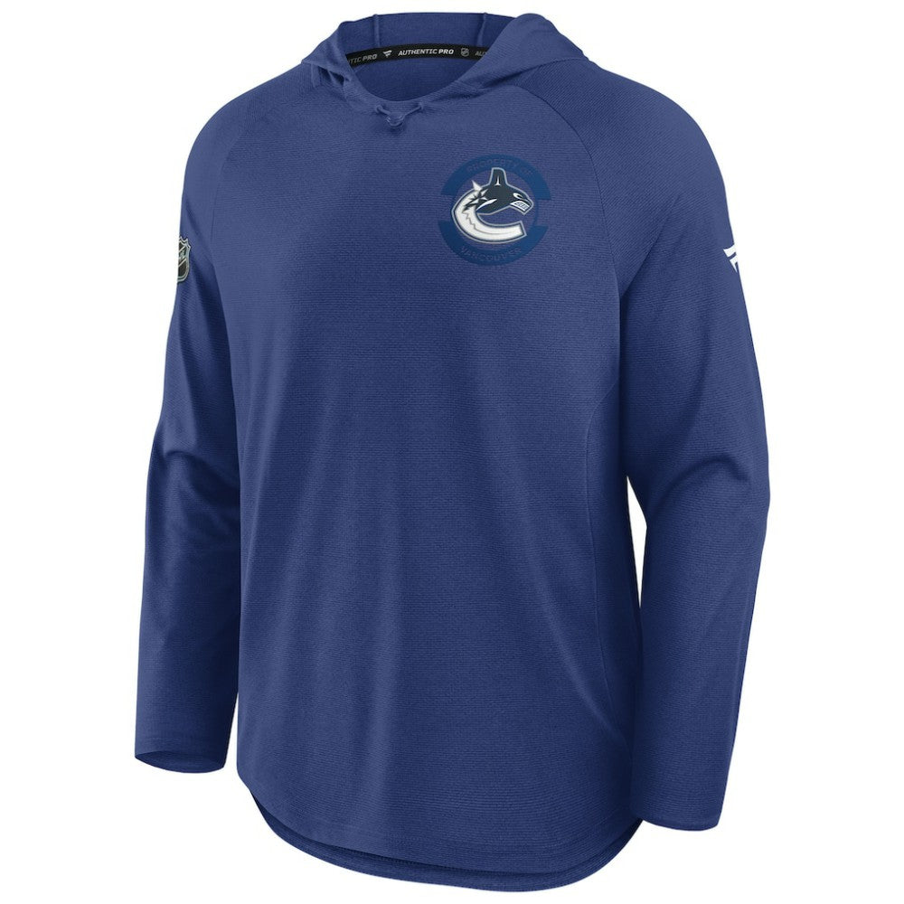 Vancouver Canucks Fanatics Authentic Pro Rink Hoodie - Blue | US 202495264