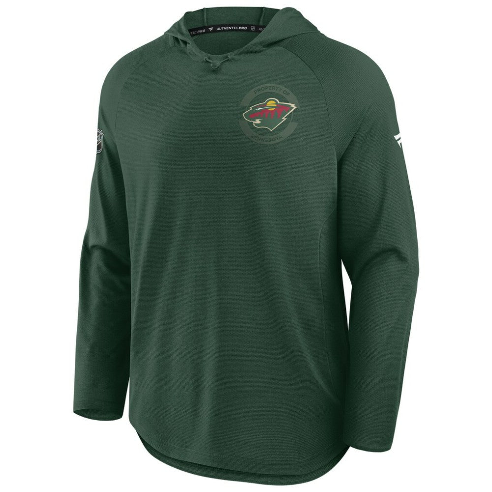 Minnesota Wild Fanatics Authentic Pro Rink Hoodie - Green | US 202495269