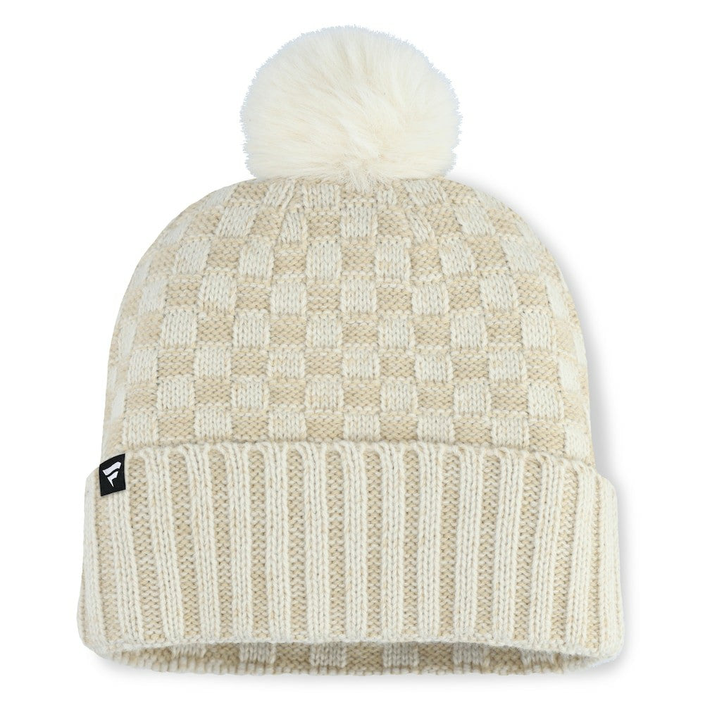 Arizona Cardinals Women's Nickel Cuffed Knit Hat with Pom - Natural Hats