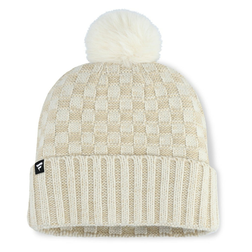 Jacksonville Jaguars Women's Nickel Cuffed Knit Hat with Pom - Natural Hats