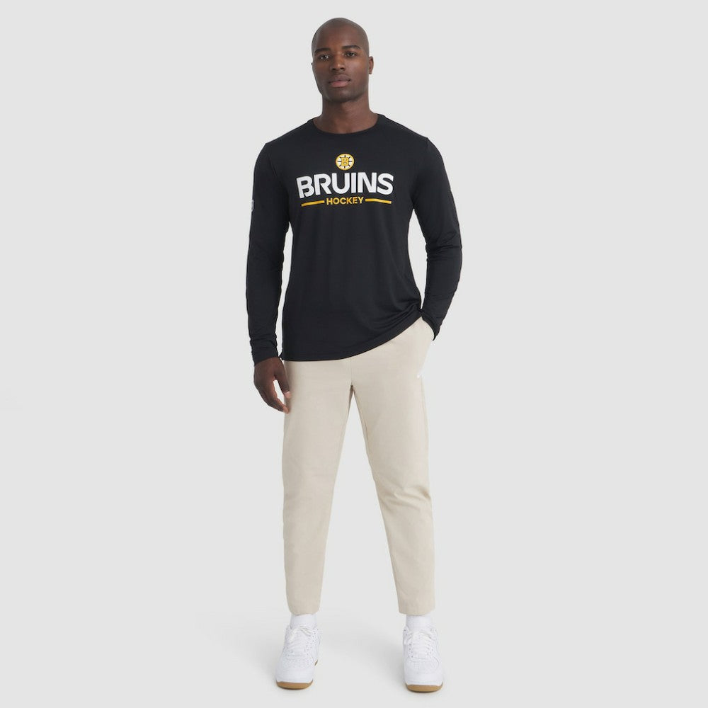 Boston Bruins Fanatics Authentic Pro Rink Tech Long Sleeve T-Shirt - Black | US 202495519
